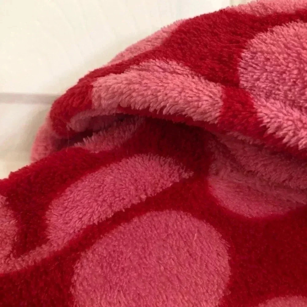 La Senza Fuzzy Pink Polka Dot Bathrobe Size S/MED - Picture 15 of 16